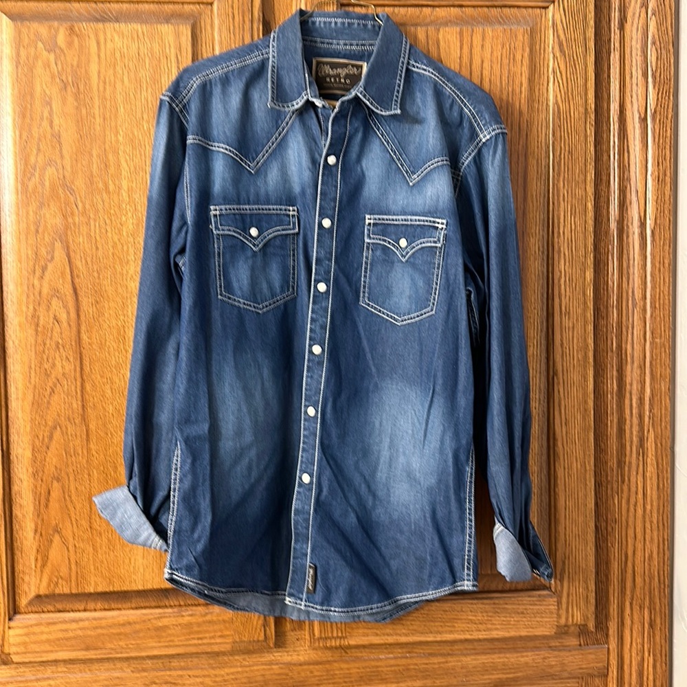 Wrangler, retro denim, western shirt